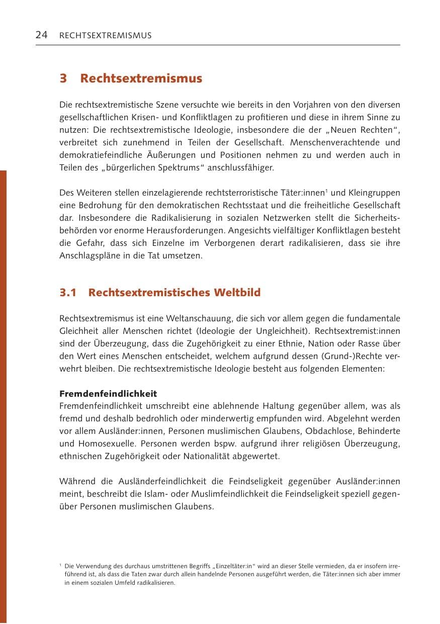 Seite 23 des Verfassungsschutzbericht 2023 Bremen