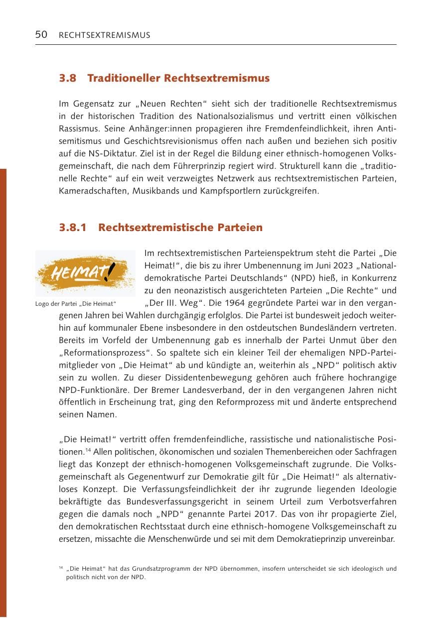 Seite 49 des Verfassungsschutzbericht 2023 Bremen