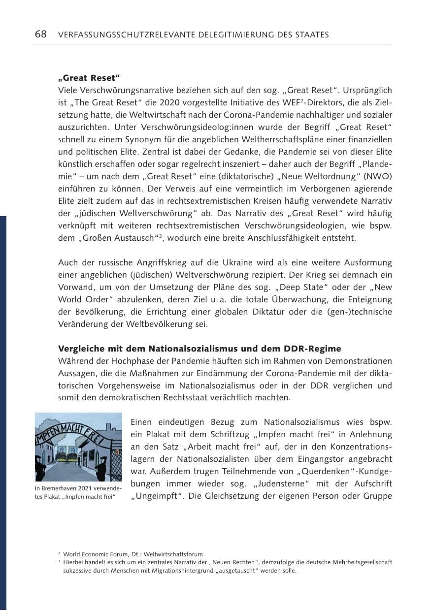 Seite 67 des Verfassungsschutzbericht 2023 Bremen