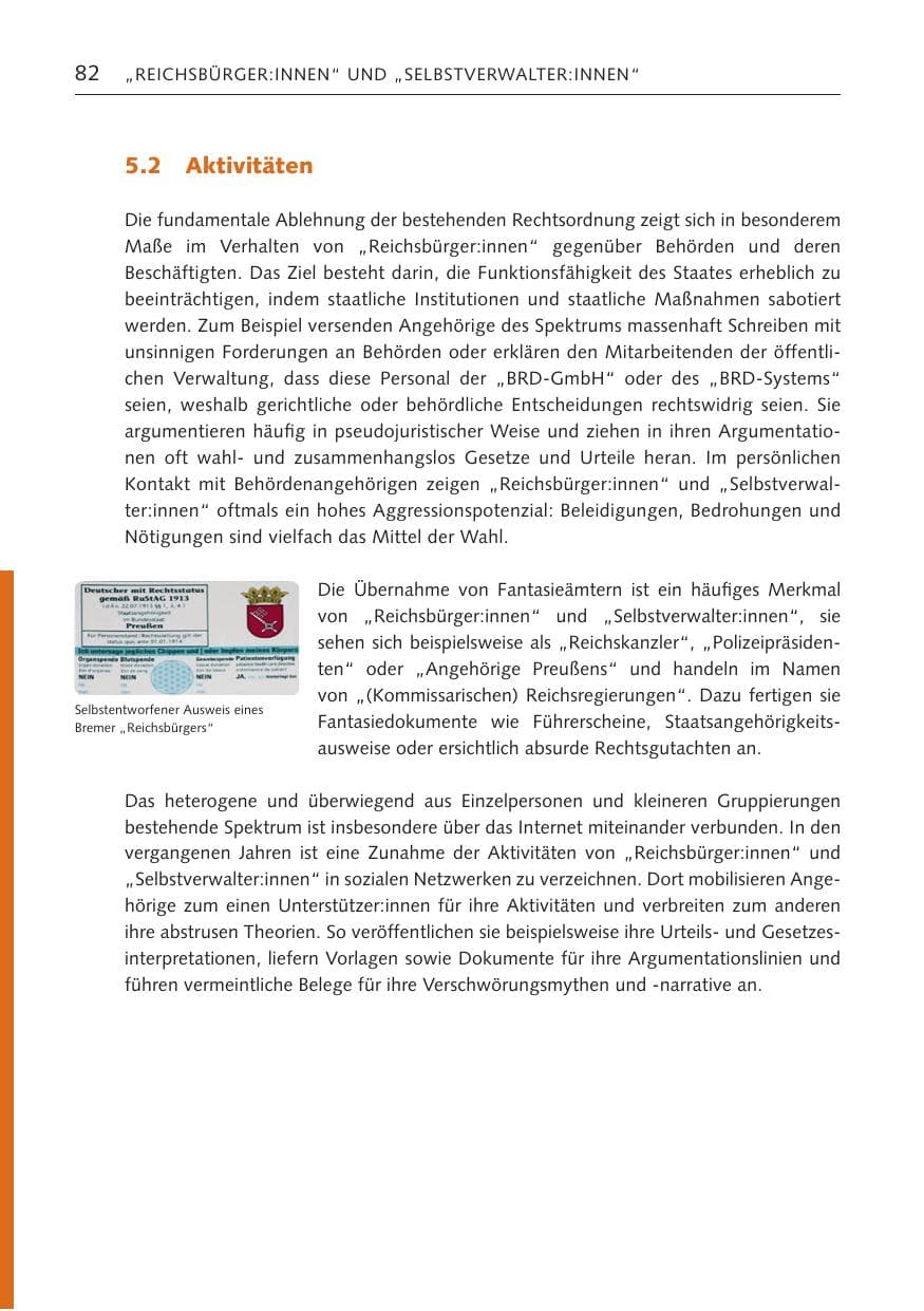 Seite 81 des Verfassungsschutzbericht 2023 Bremen