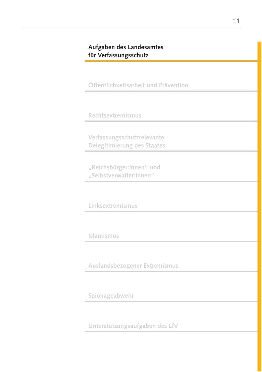 Seite 10 des Verfassungsschutzbericht 2023 Bremen