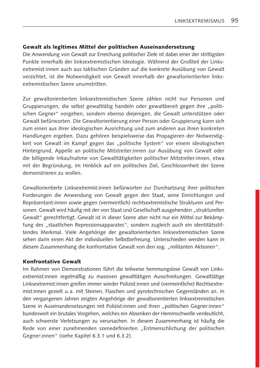 Seite 94 des Verfassungsschutzbericht 2023 Bremen