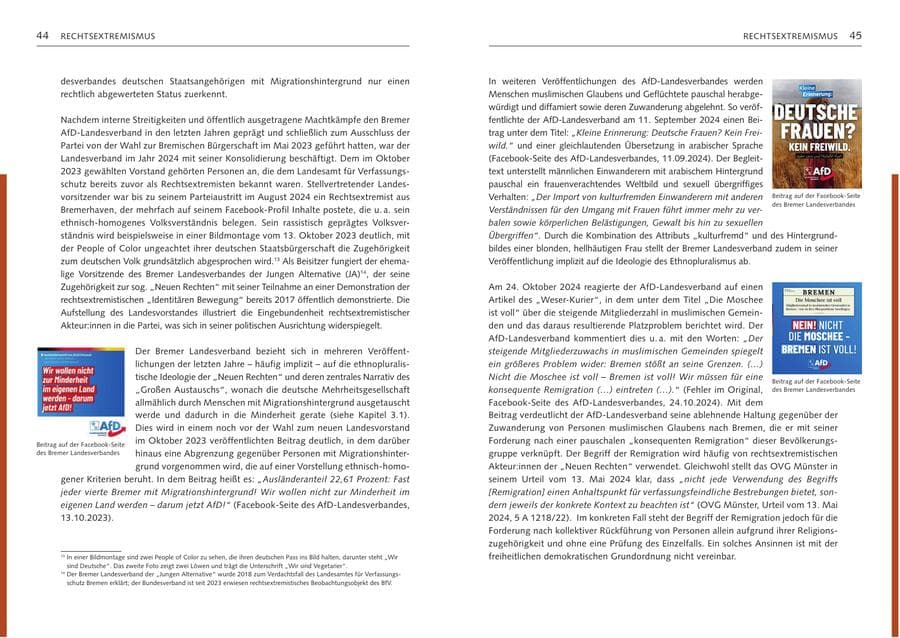 Seite 24 des Verfassungsschutzbericht 2024 Bremen