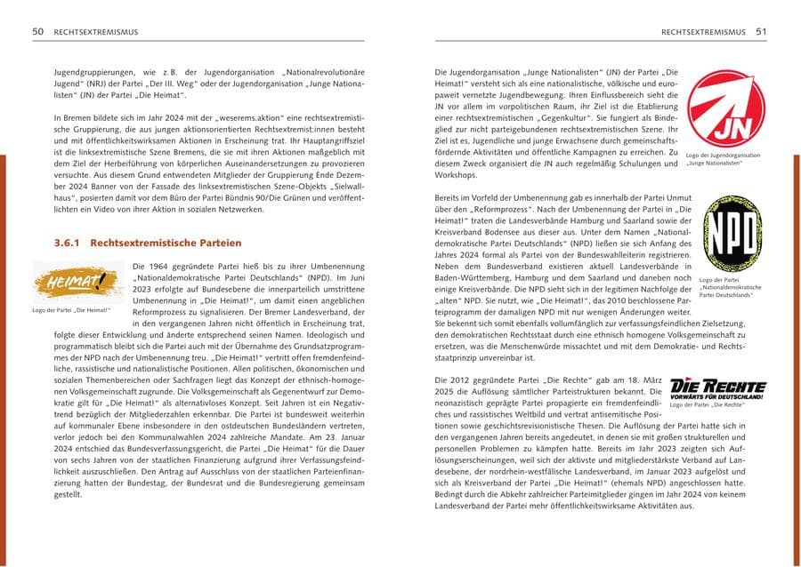 Seite 27 des Verfassungsschutzbericht 2024 Bremen