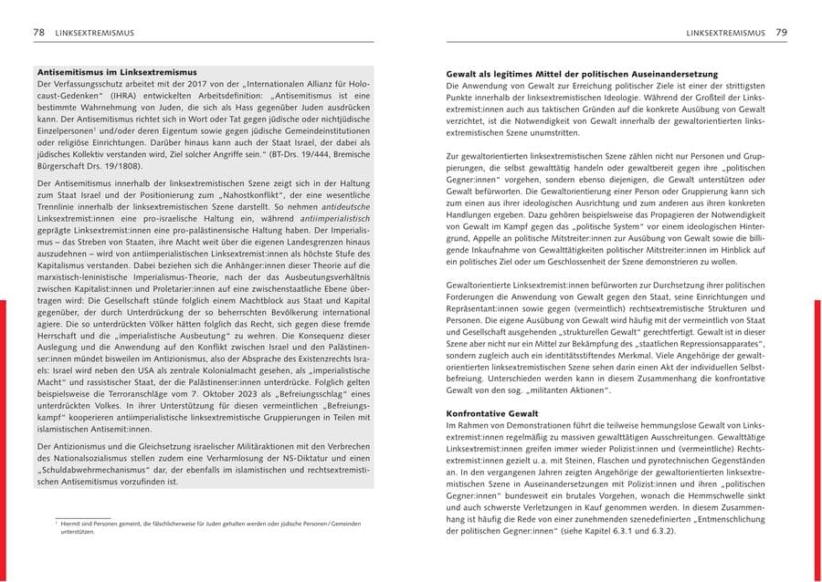 Seite 41 des Verfassungsschutzbericht 2024 Bremen