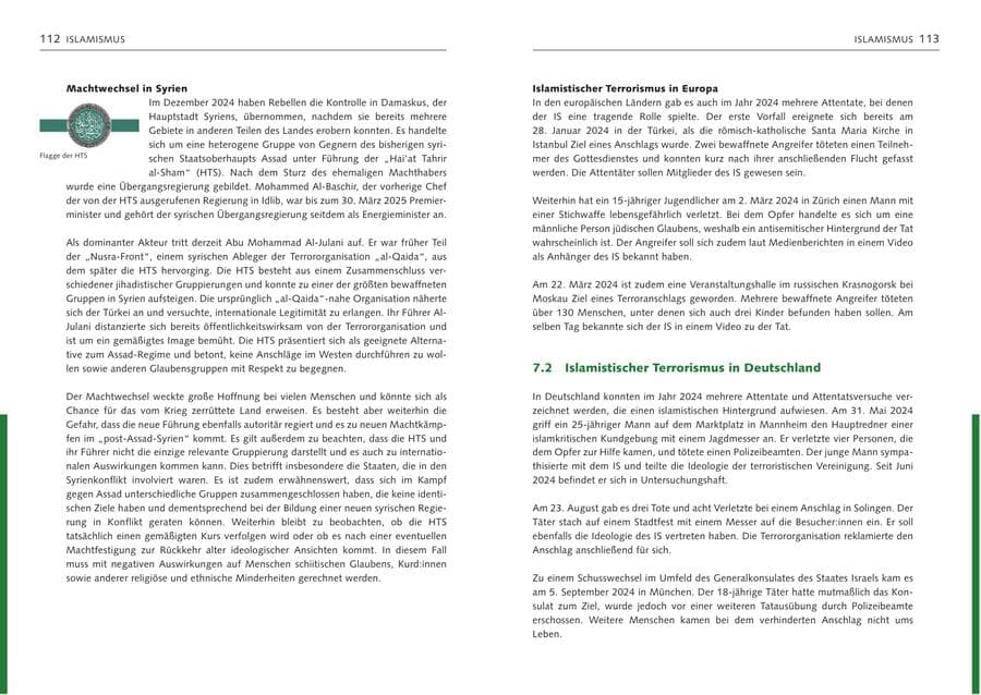 Seite 58 des Verfassungsschutzbericht 2024 Bremen