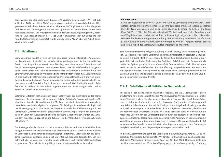Seite 65 des Verfassungsschutzbericht 2024 Bremen