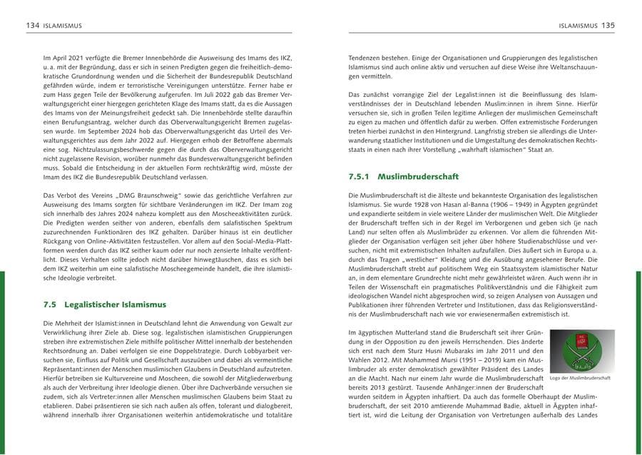 Seite 69 des Verfassungsschutzbericht 2024 Bremen