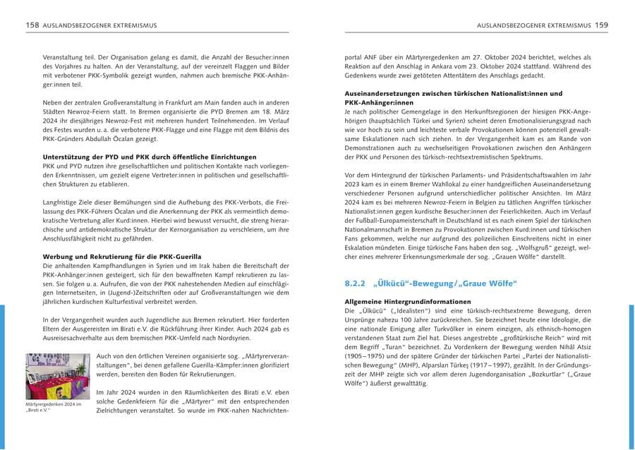 Seite 81 des Verfassungsschutzbericht 2024 Bremen