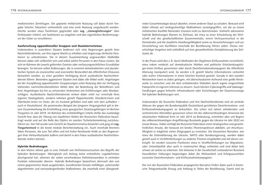 Seite 90 des Verfassungsschutzbericht 2024 Bremen