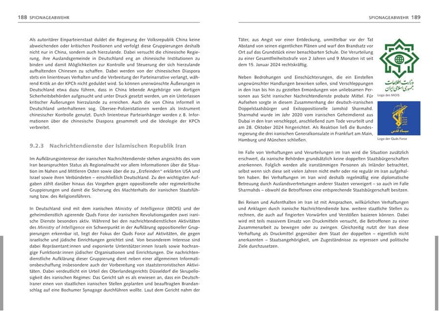 Seite 96 des Verfassungsschutzbericht 2024 Bremen