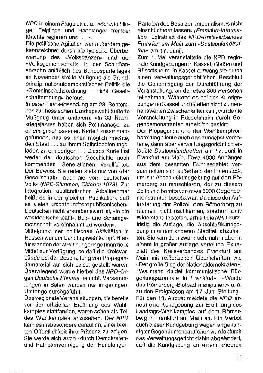 Seite 12 des Verfassungsschutzbericht 1978 Hessen