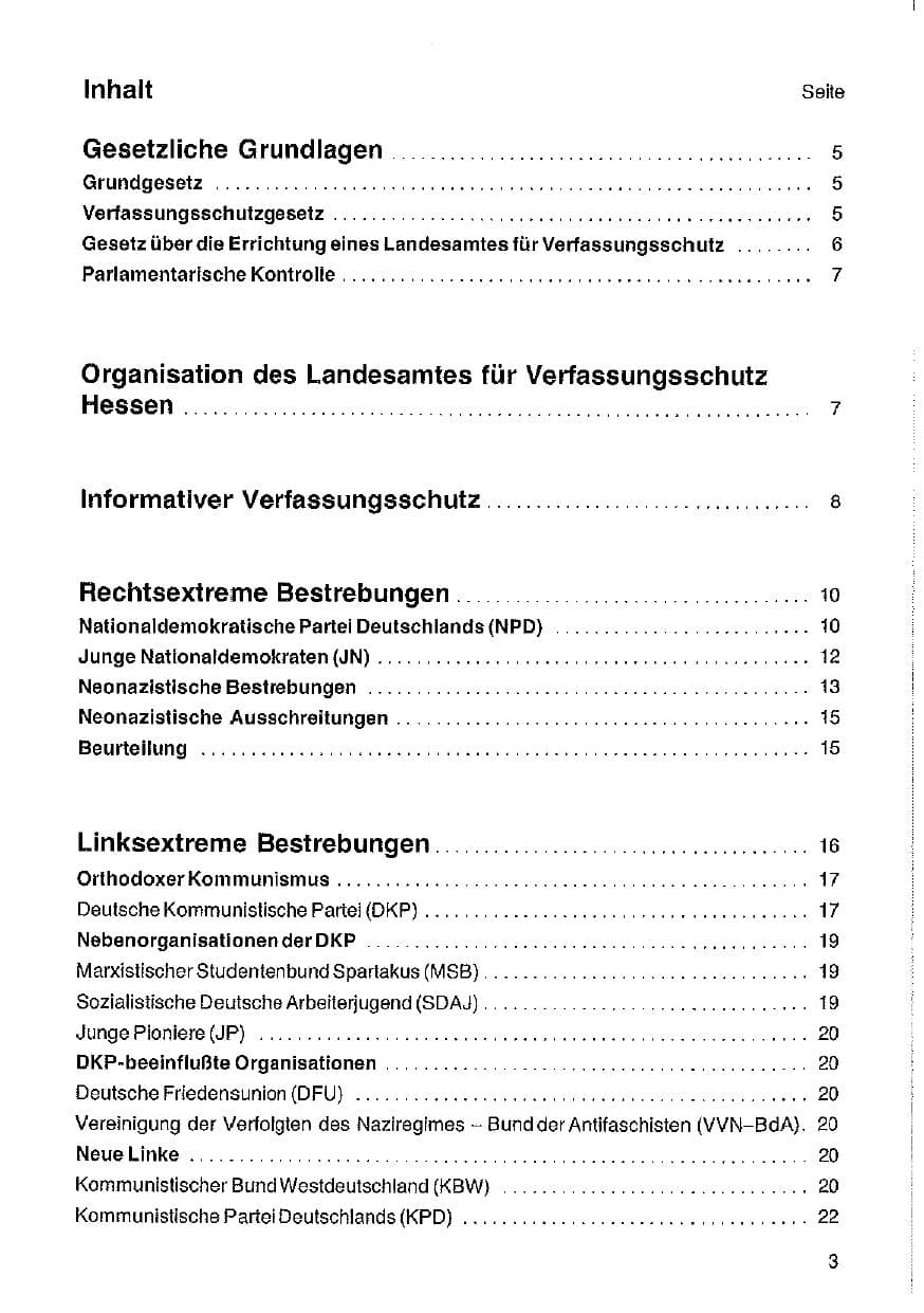 Seite 4 des Verfassungsschutzbericht 1978 Hessen
