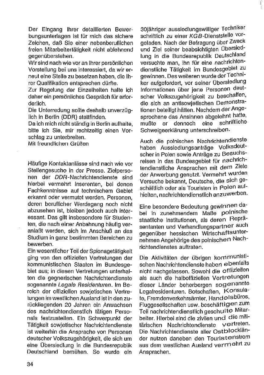 Seite 35 des Verfassungsschutzbericht 1978 Hessen