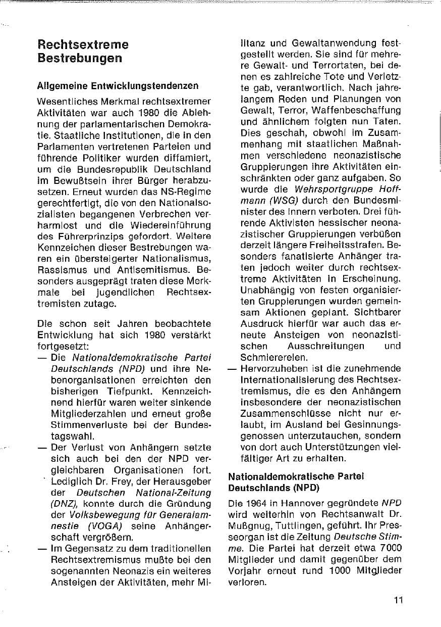 Seite 12 des Verfassungsschutzbericht 1980 Hessen