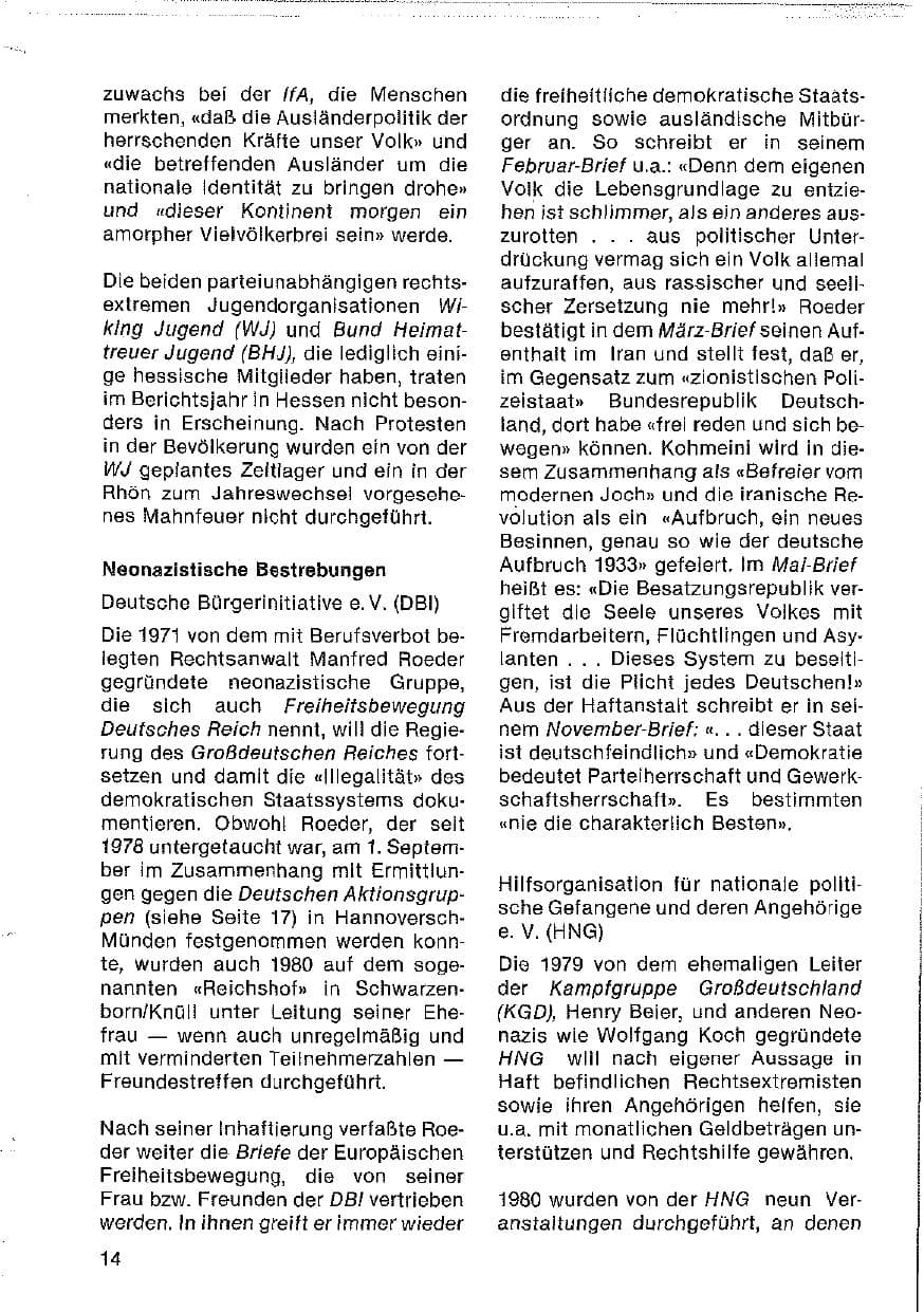 Seite 15 des Verfassungsschutzbericht 1980 Hessen