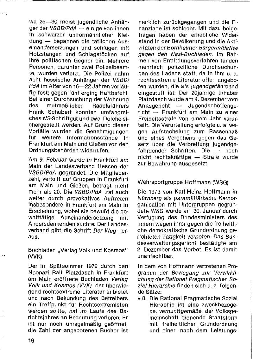 Seite 17 des Verfassungsschutzbericht 1980 Hessen