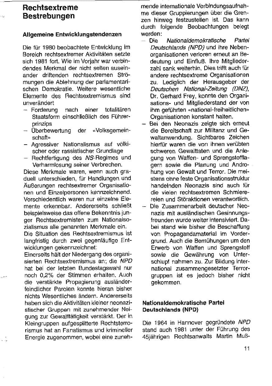 Seite 12 des Verfassungsschutzbericht 1981 Hessen