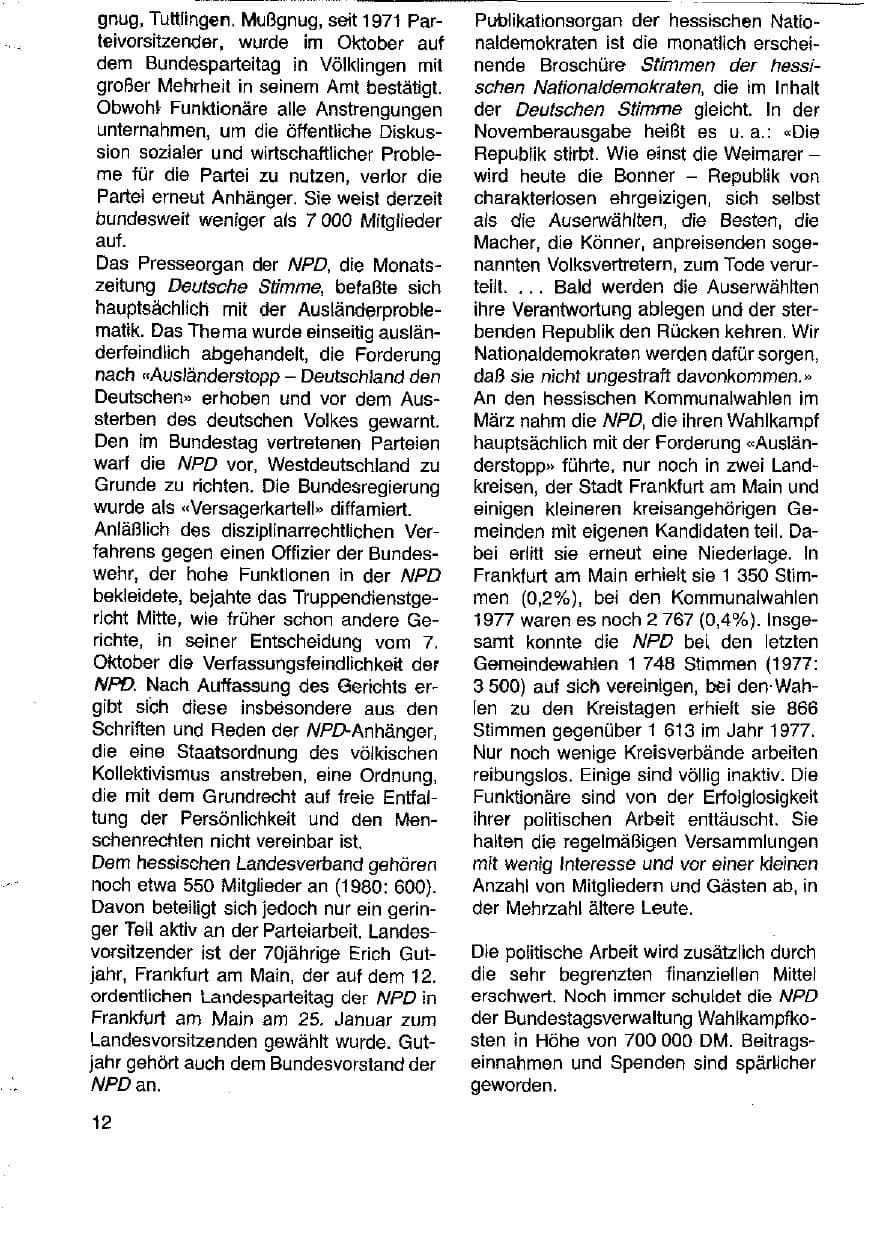 Seite 13 des Verfassungsschutzbericht 1981 Hessen