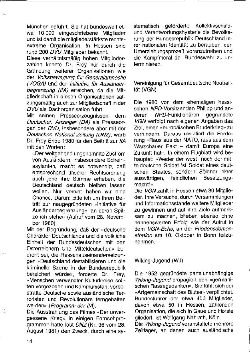 Seite 15 des Verfassungsschutzbericht 1981 Hessen
