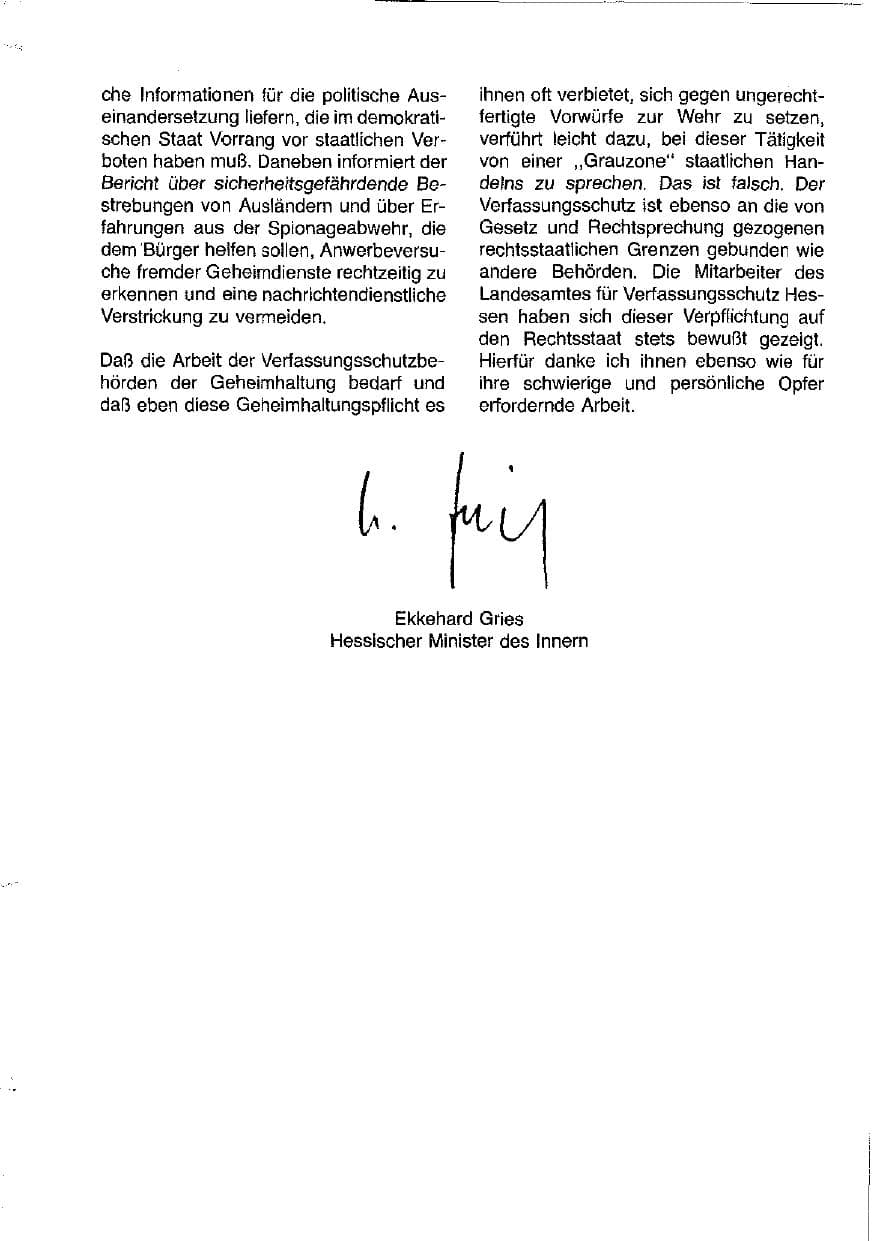 Seite 3 des Verfassungsschutzbericht 1981 Hessen