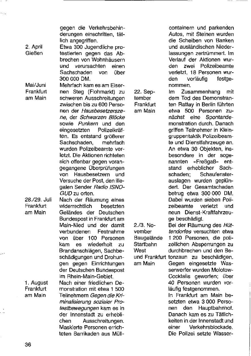 Seite 37 des Verfassungsschutzbericht 1981 Hessen
