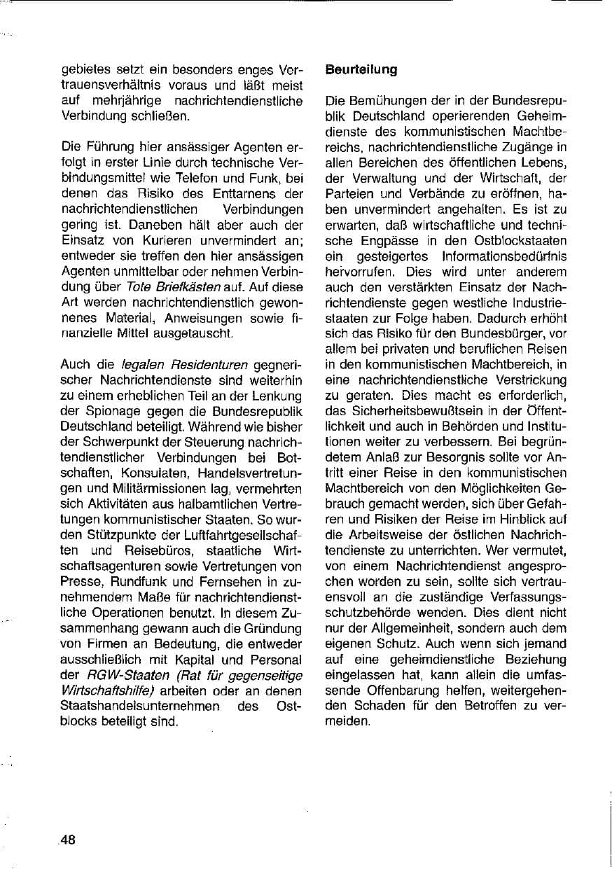 Seite 49 des Verfassungsschutzbericht 1981 Hessen