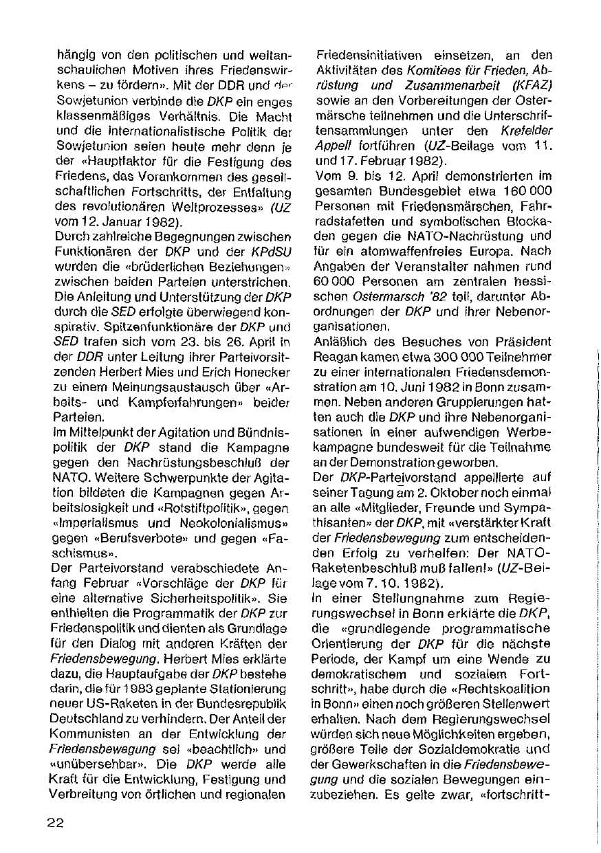 Seite 23 des Verfassungsschutzbericht 1982 Hessen