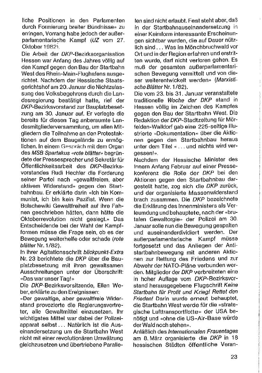 Seite 24 des Verfassungsschutzbericht 1982 Hessen