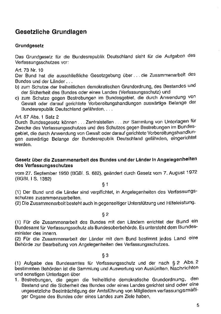 Seite 6 des Verfassungsschutzbericht 1982 Hessen