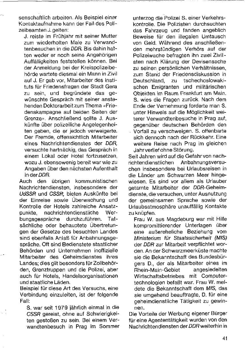 Seite 41 des Verfassungsschutzbericht 1983 Hessen