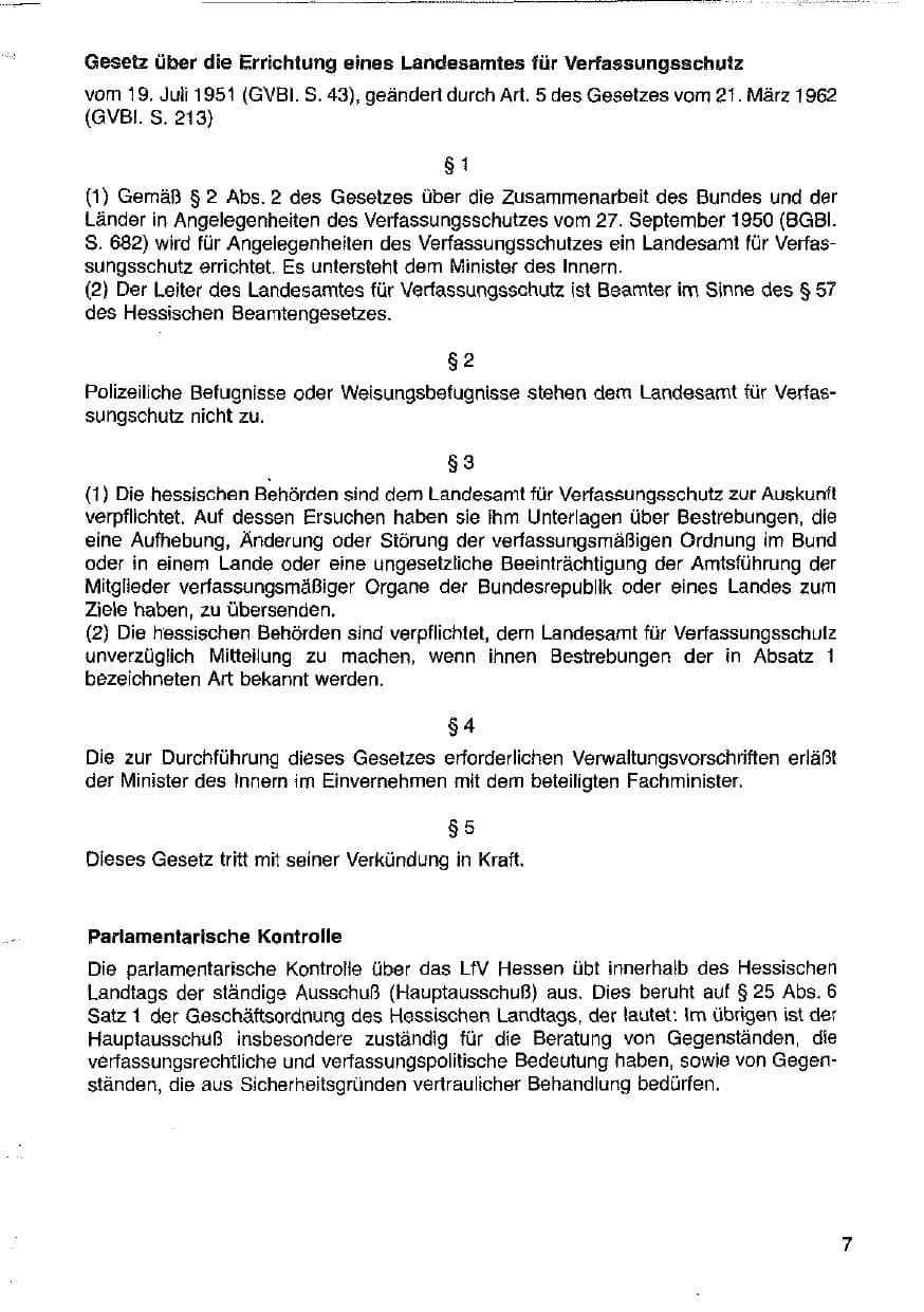 Seite 7 des Verfassungsschutzbericht 1983 Hessen