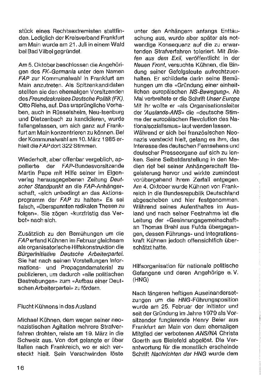 Seite 17 des Verfassungsschutzbericht 1984 Hessen