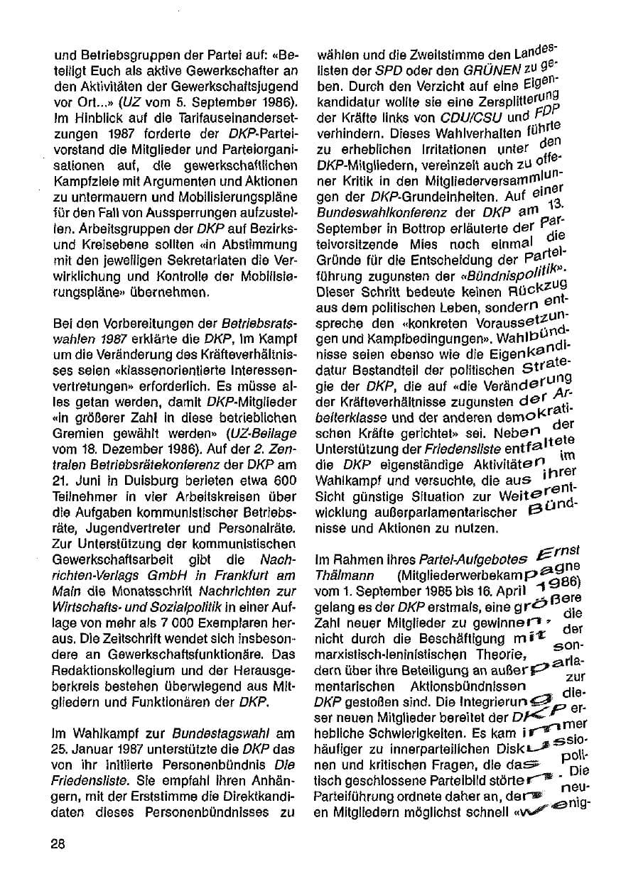Seite 29 des Verfassungsschutzbericht 1986 Hessen