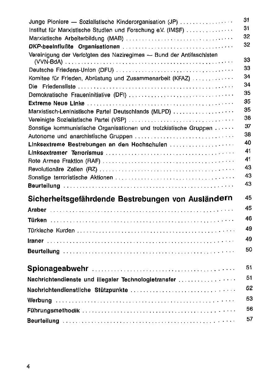 Seite 5 des Verfassungsschutzbericht 1986 Hessen