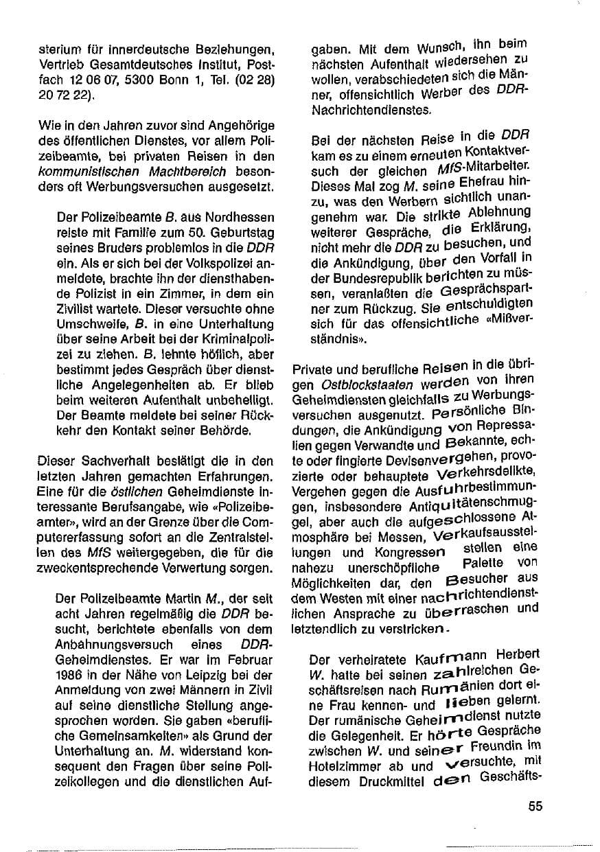 Seite 56 des Verfassungsschutzbericht 1986 Hessen