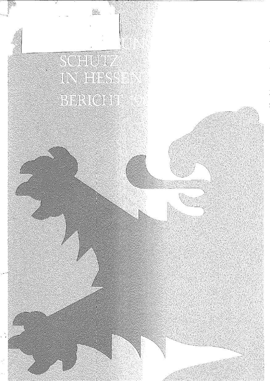 Seite 1 des Verfassungsschutzbericht 1987 Hessen