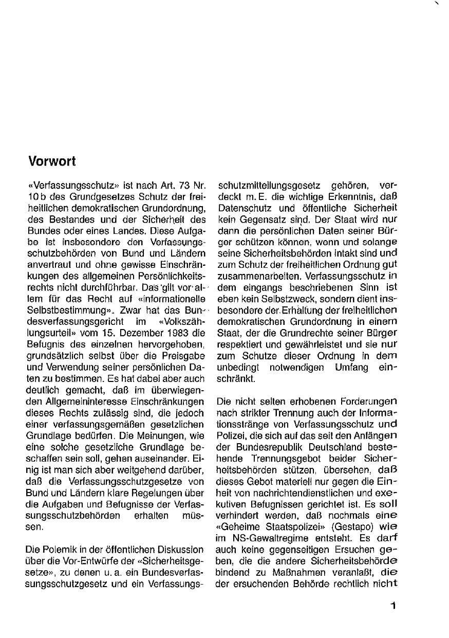 Seite 2 des Verfassungsschutzbericht 1987 Hessen
