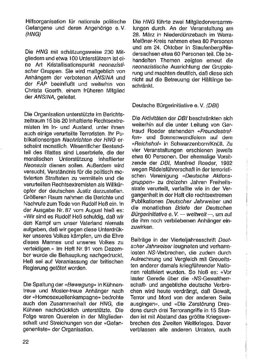 Seite 23 des Verfassungsschutzbericht 1987 Hessen