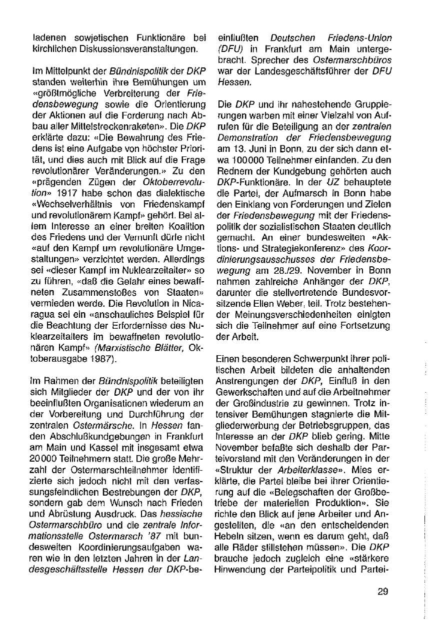 Seite 30 des Verfassungsschutzbericht 1987 Hessen