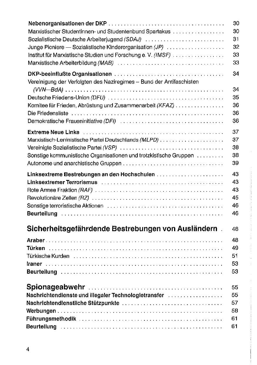 Seite 5 des Verfassungsschutzbericht 1987 Hessen