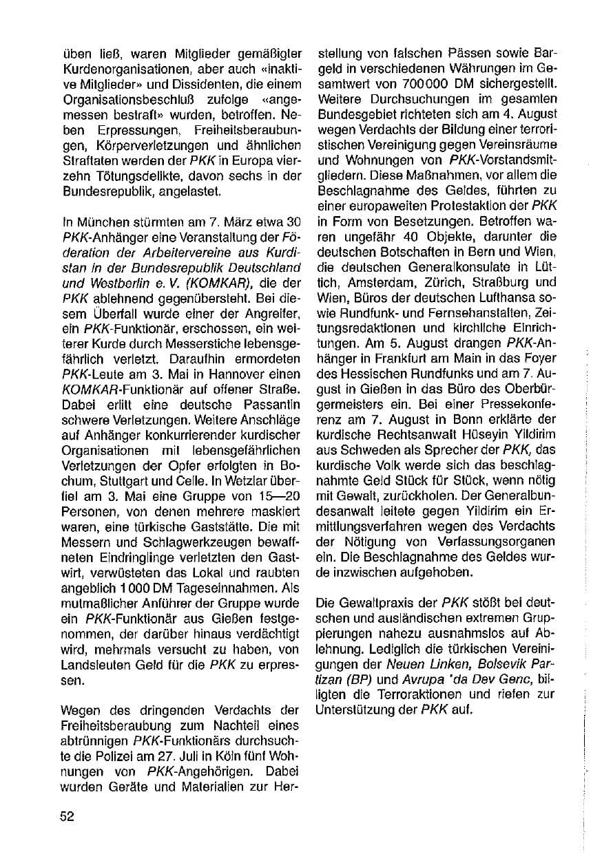 Seite 53 des Verfassungsschutzbericht 1987 Hessen