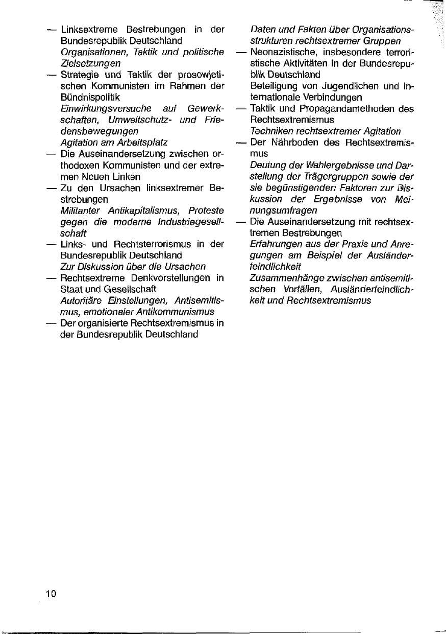 Seite 11 des Verfassungsschutzbericht 1988 Hessen