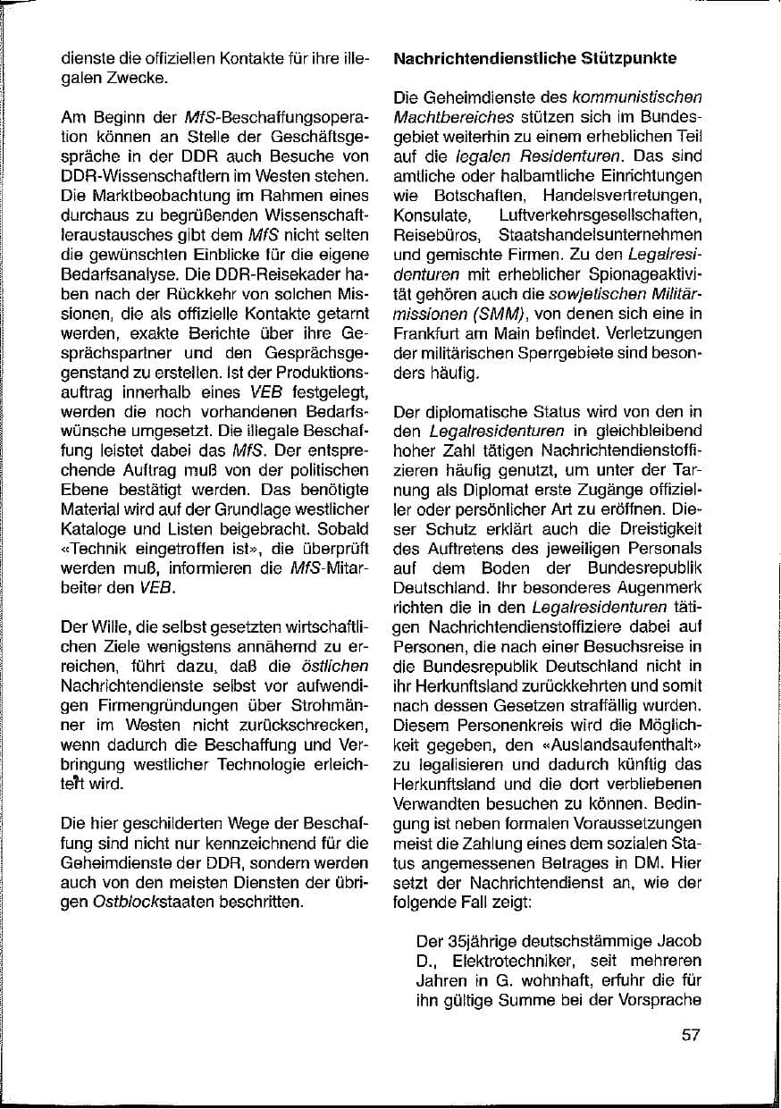 Seite 57 des Verfassungsschutzbericht 1988 Hessen