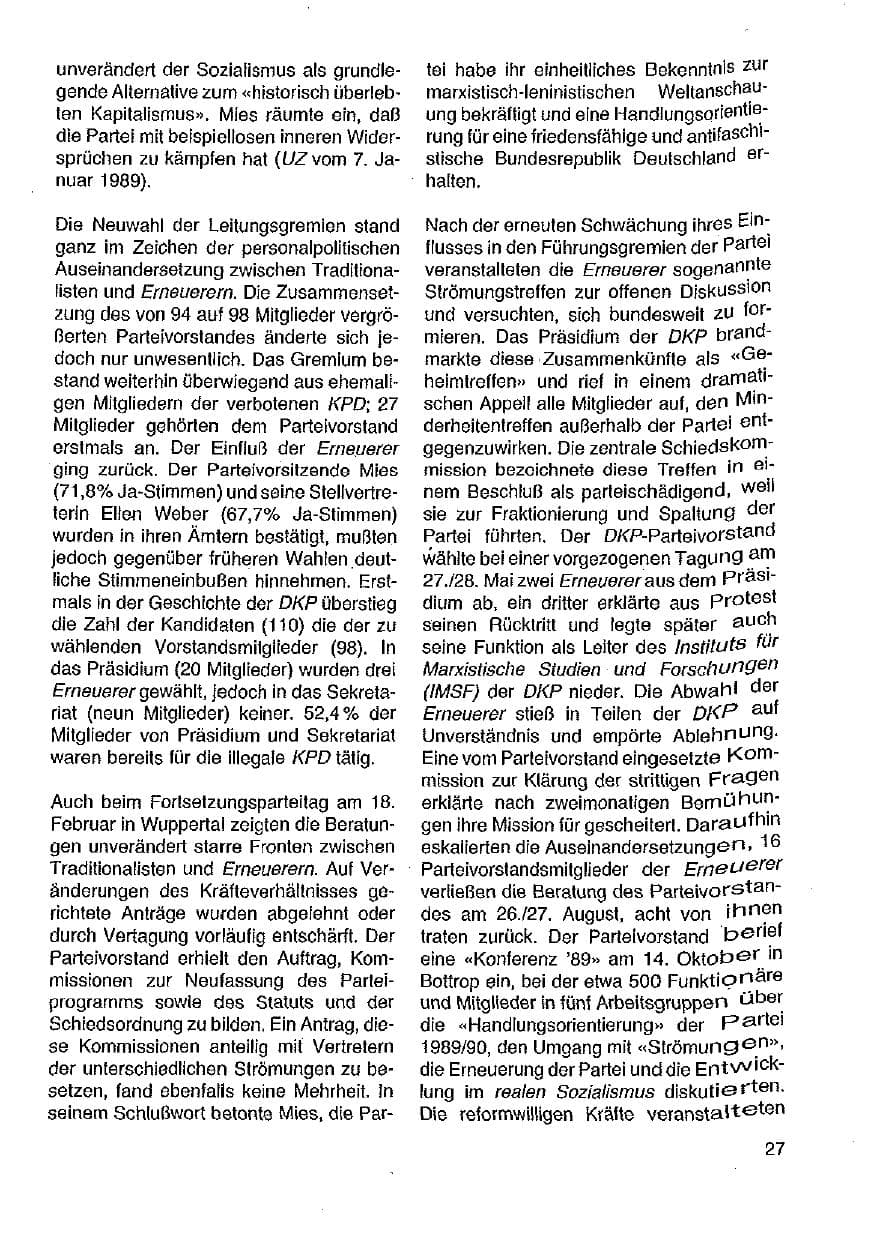 Seite 28 des Verfassungsschutzbericht 1989 Hessen