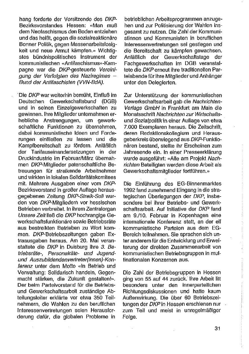 Seite 32 des Verfassungsschutzbericht 1989 Hessen