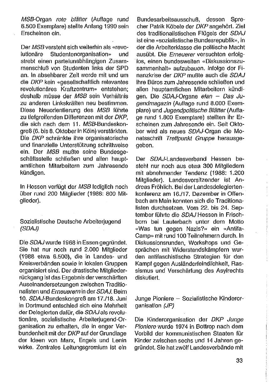 Seite 34 des Verfassungsschutzbericht 1989 Hessen