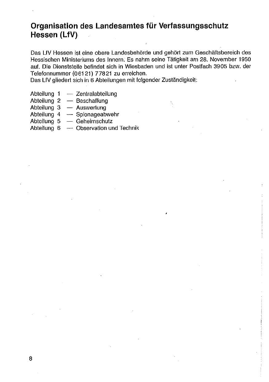 Seite 9 des Verfassungsschutzbericht 1989 Hessen