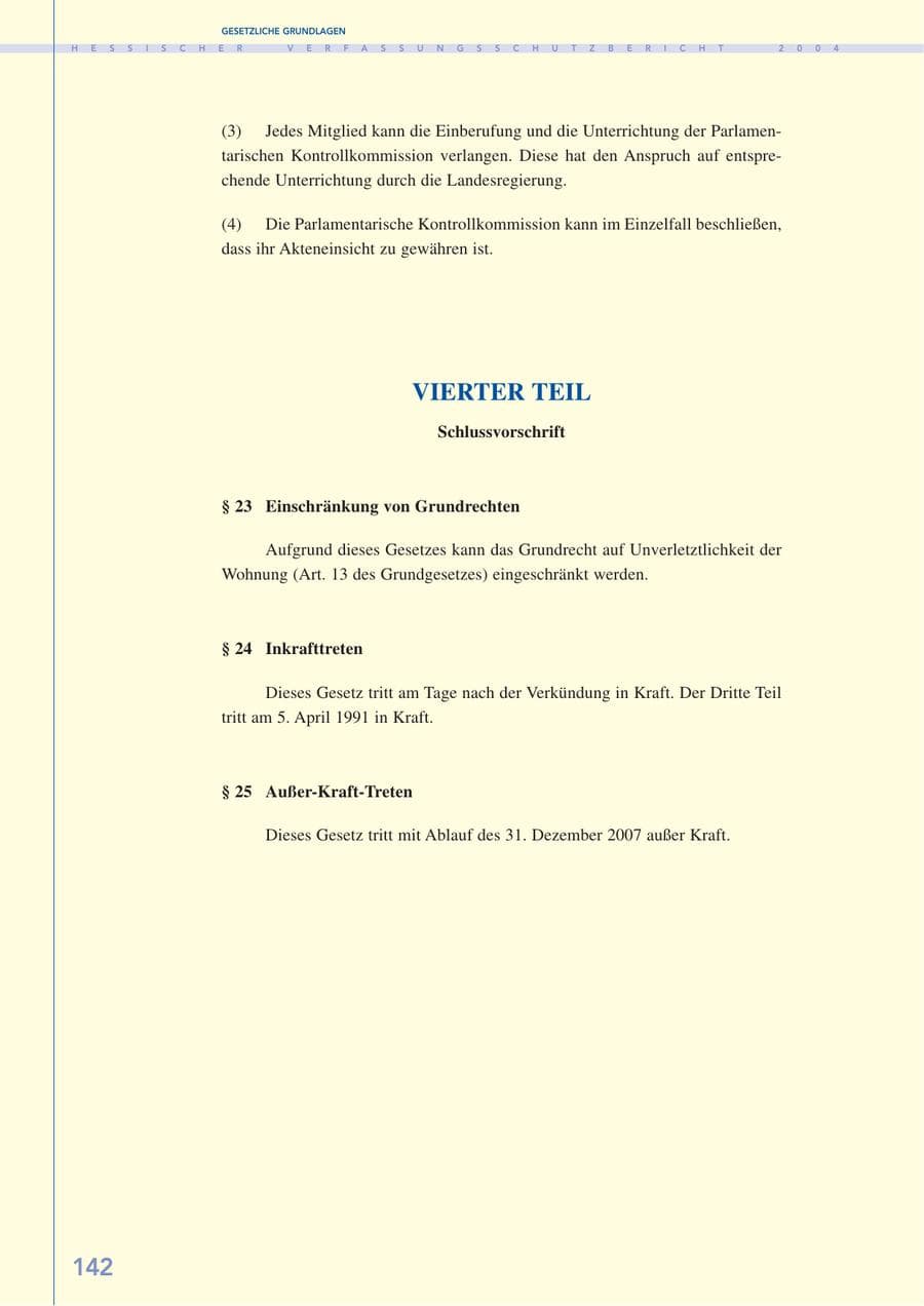 Seite 143 des Verfassungsschutzbericht 2004 Hessen