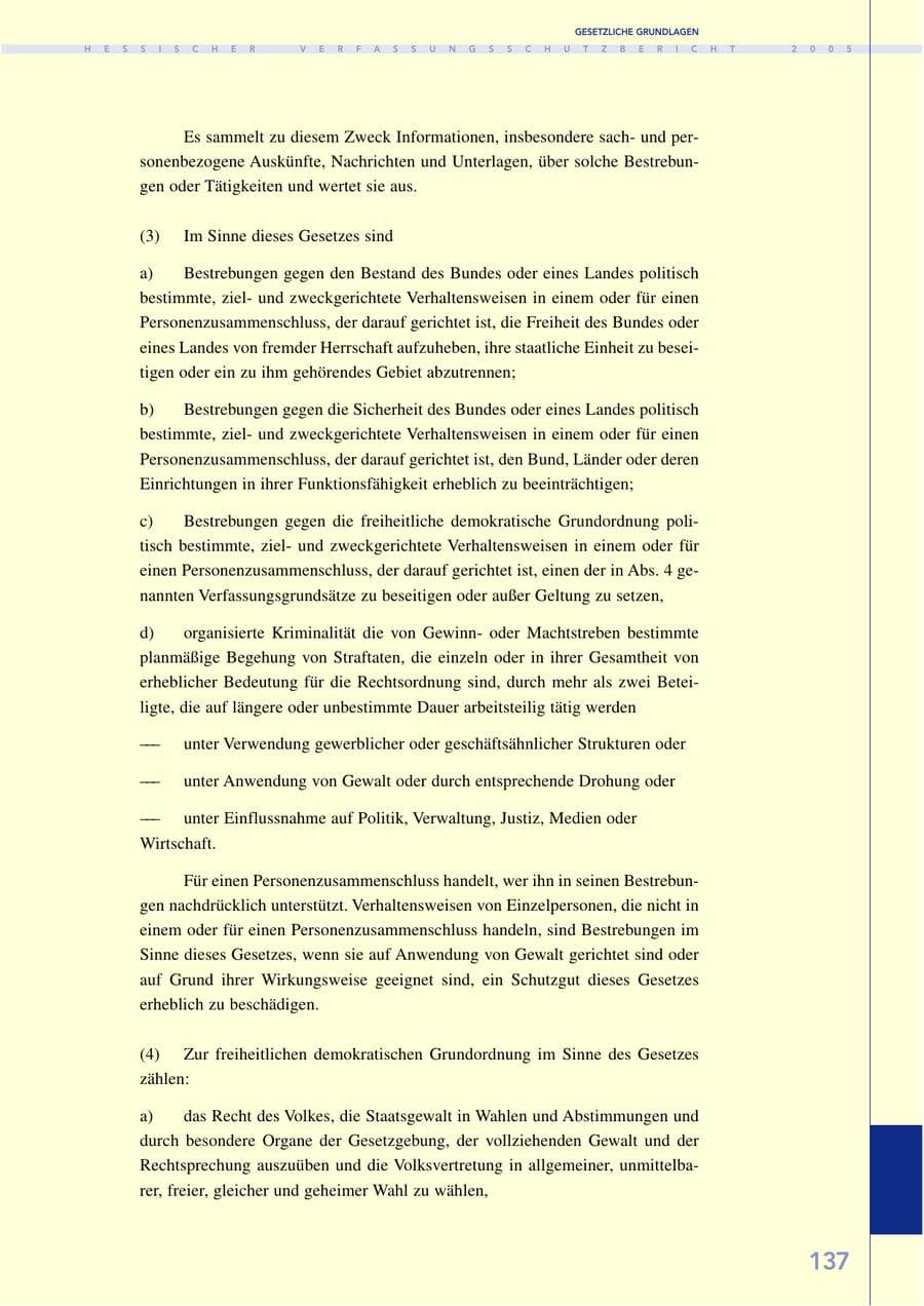 Seite 138 des Verfassungsschutzbericht 2005 Hessen